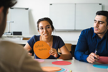 Studierende im Gespräch